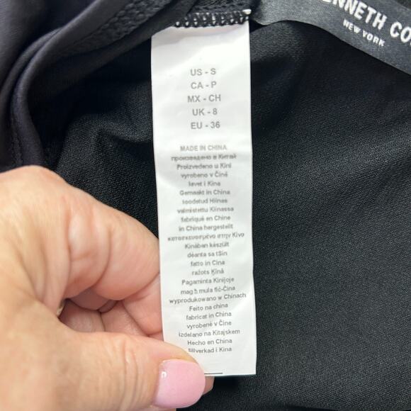 Kenneth Cole New York Halter Keyhole One-Piece Swimsuit Black Women's Small - Picture 7 of 7